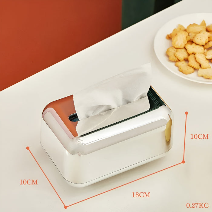 Metallic Finish Tissue Box Cover