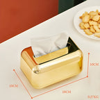 Metallic Finish Tissue Box Cover