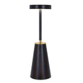 Slim Rechargeable Table Lamp, 3-Colour Touch-Dimmable LED Light - Black