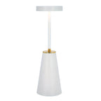 Slim Rechargeable Table Lamp, 3-Colour Touch-Dimmable LED Light - White