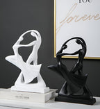 Abstract Dancing Figure Resin Sculpture