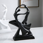 Abstract Dancing Figure Resin Sculpture