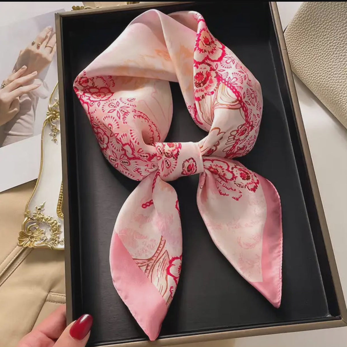 Satin Square Scarf