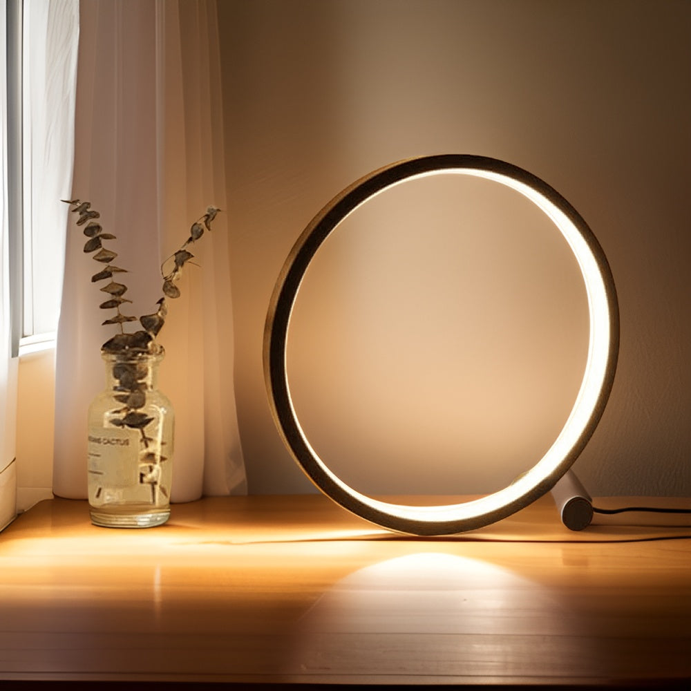 Round Dimmable USB LED Table Lamp, 25 cm