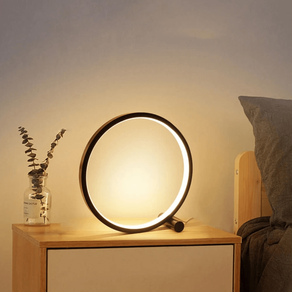 Round Dimmable USB LED Table Lamp, 25 cm