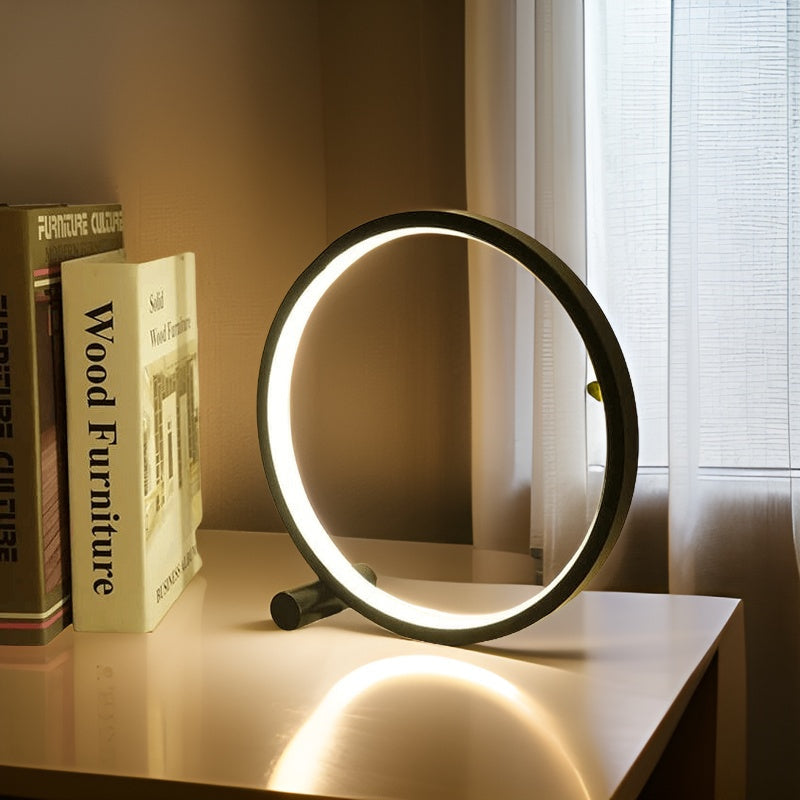 Round Dimmable USB LED Table Lamp, 25 cm