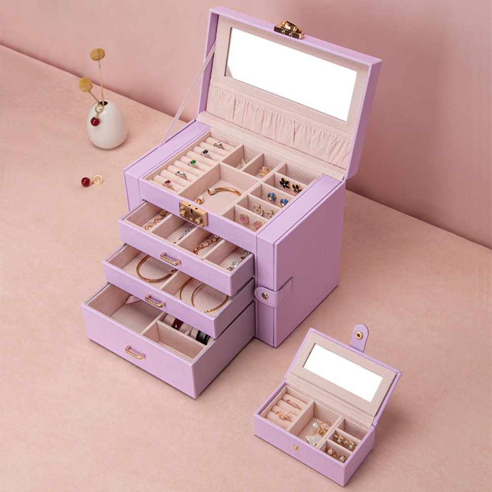 Jewelry Box Organiser Large Storage Case Drawers