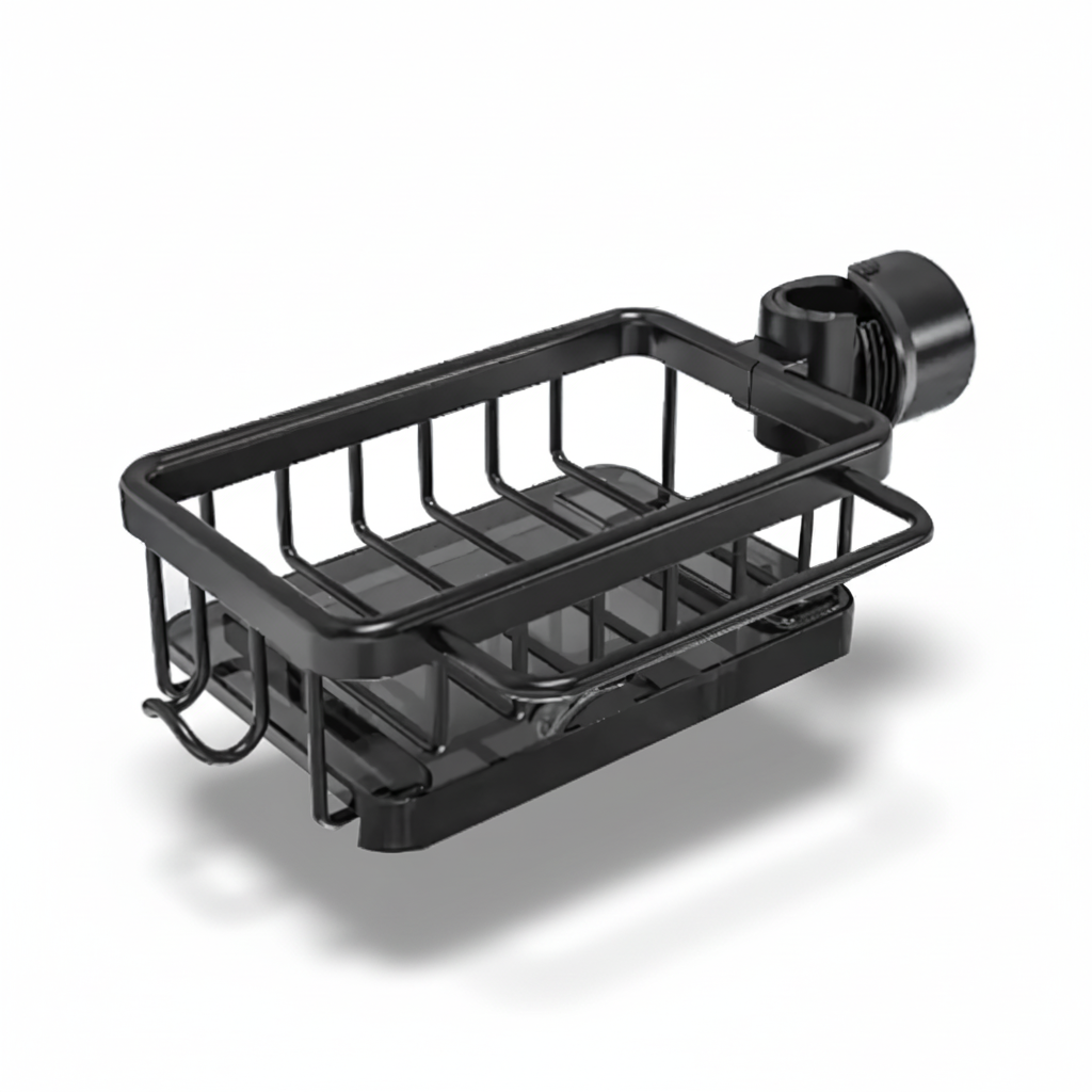 Kitchen Sink Organiser Aluminium Storage Basket Fast Drain Design