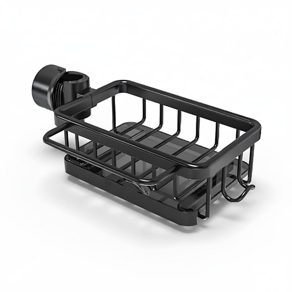 Kitchen Sink Organiser Aluminium Storage Basket Fast Drain Design
