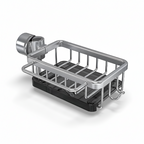 Kitchen Sink Organiser Aluminium Storage Basket Fast Drain Design