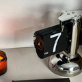 Retro Flip Desk Clock, 12-Hour Battery Operated Table Clock - product view 1
