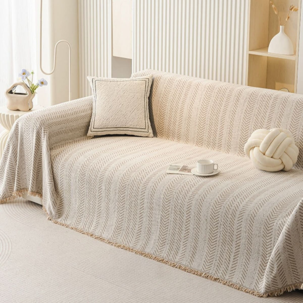 Washable Chenille Sofa Throw Cover, Scratch-Resistant Furniture Protector — product view 1