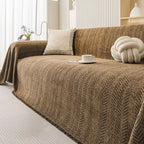 Washable Chenille Sofa Throw Cover, Scratch-Resistant Furniture Protector — product view 6