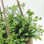 Artificial Hanging Plant in Woven Basket Pot - product view 9