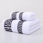 Cotton Hand and Bath Towel Set – 2 Pieces – image 7