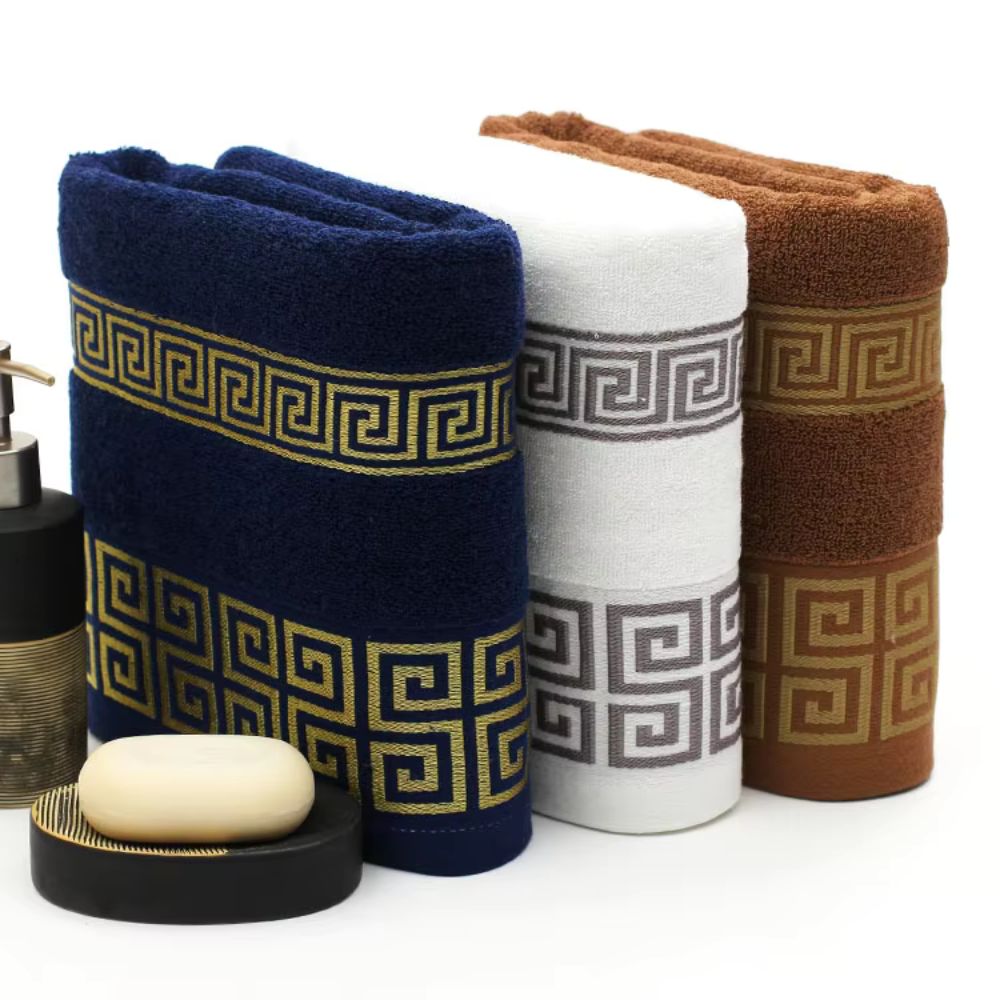 Cotton Hand and Bath Towel Set – 2 Pieces – image 3