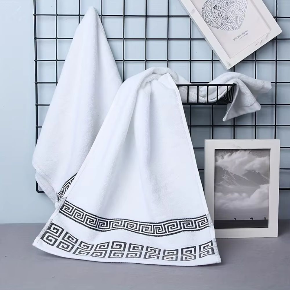 Cotton Hand and Bath Towel Set – 2 Pieces – image 4