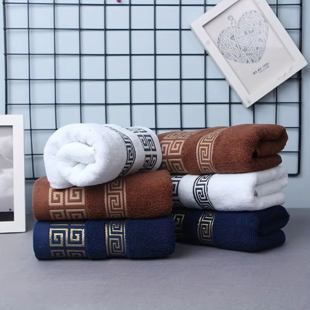 Cotton Hand and Bath Towel Set – 2 Pieces – image 1