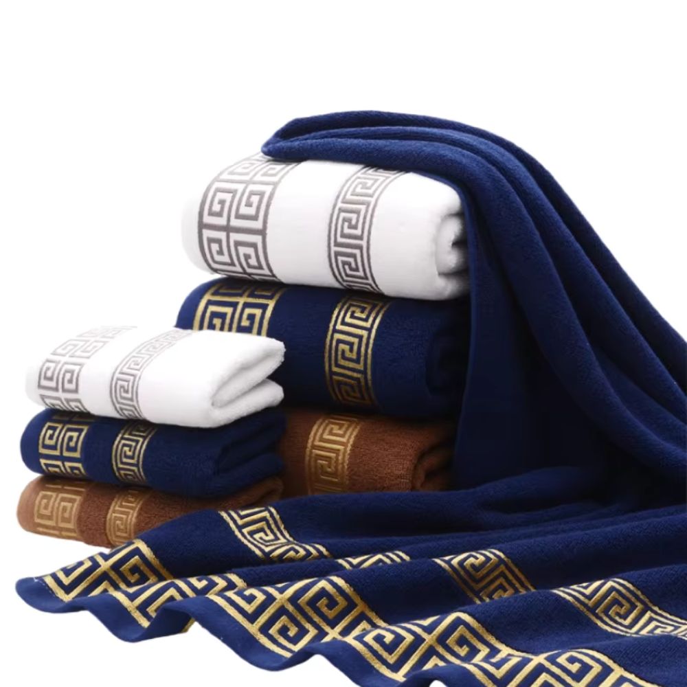 Cotton Hand and Bath Towel Set – 2 Pieces – image 5