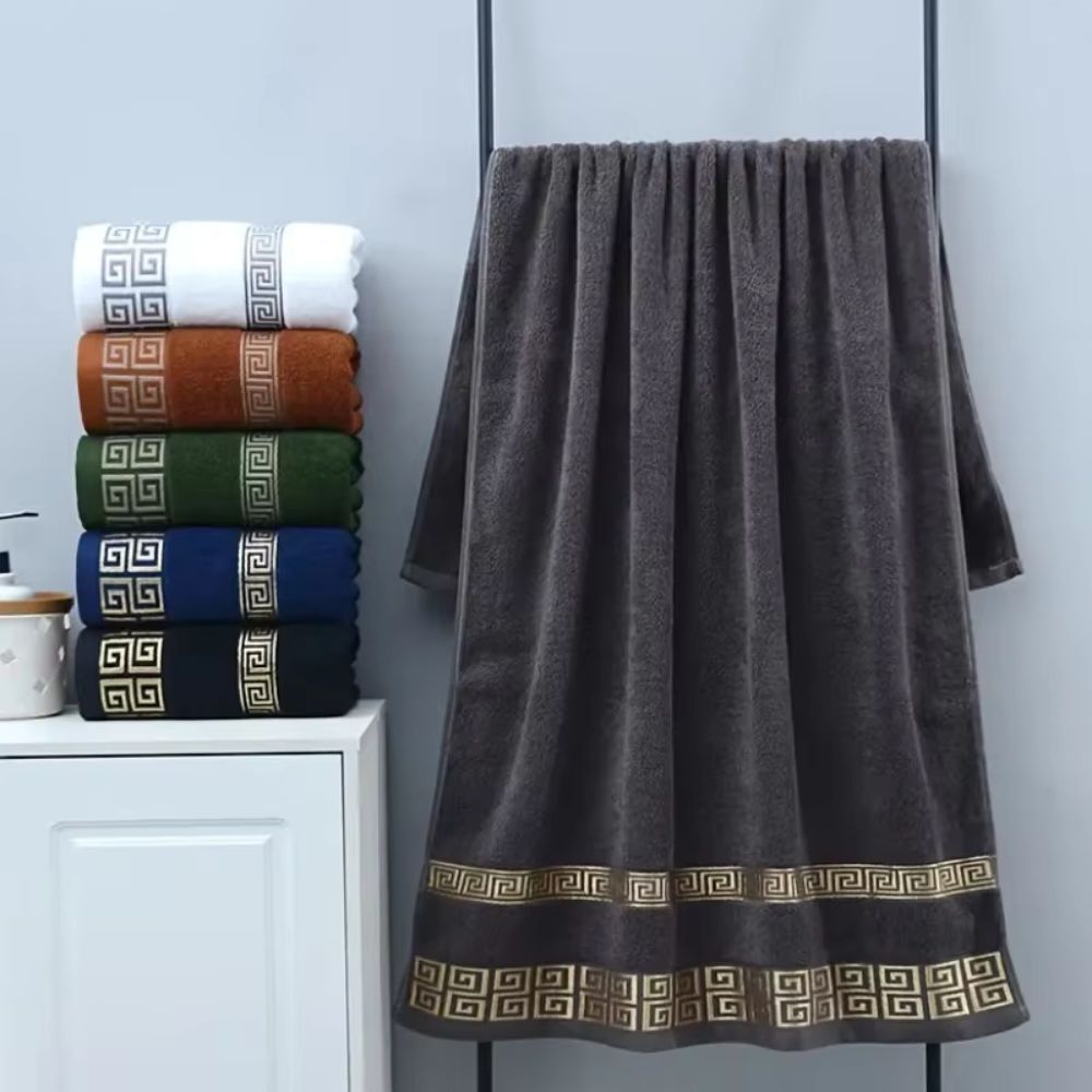 Cotton Hand and Bath Towel Set – 2 Pieces – image 6