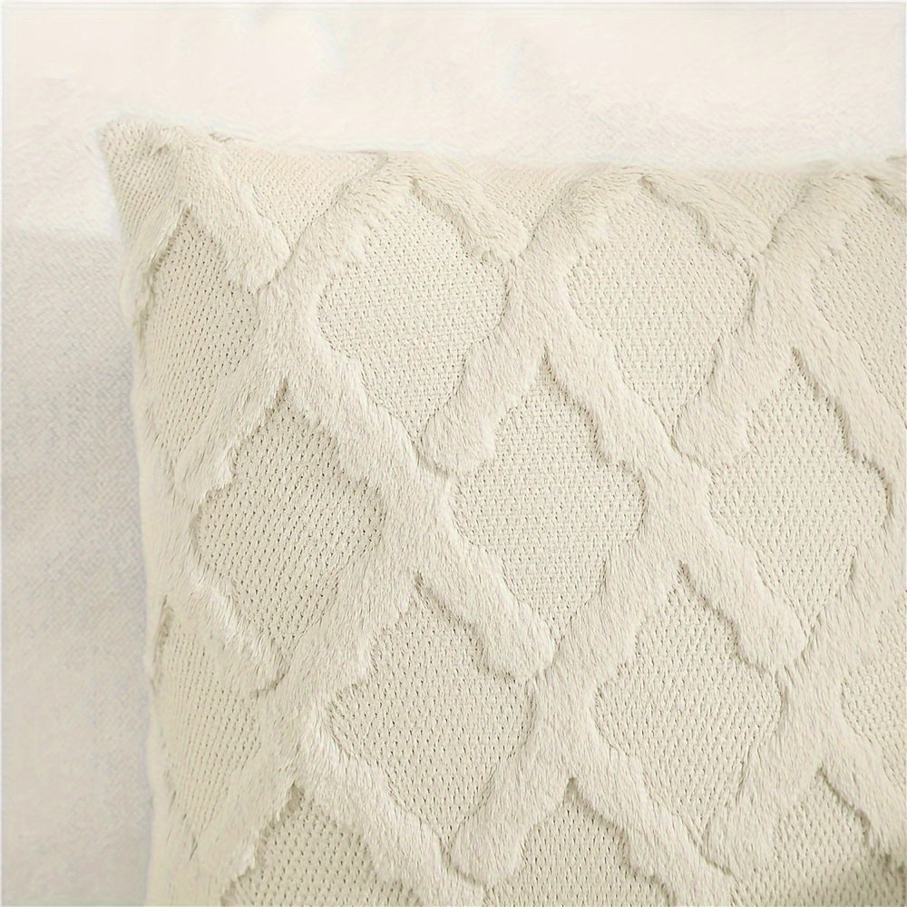 Textured Velvet Geometric Cushion Cover – image 5