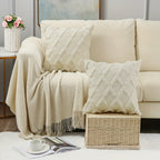 Textured Velvet Geometric Cushion Cover – image 3