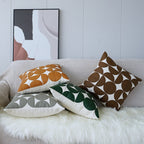 Geometric Faux Leather Cushion Cover – image 3