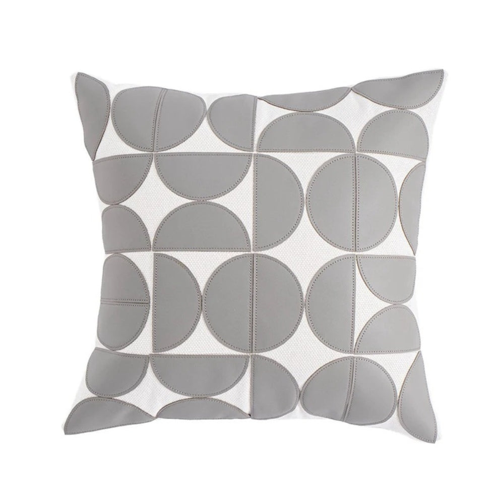 Geometric Faux Leather Cushion Cover – image 6