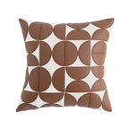 Geometric Faux Leather Cushion Cover – image 7