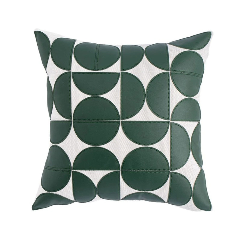 Geometric Faux Leather Cushion Cover – image 8