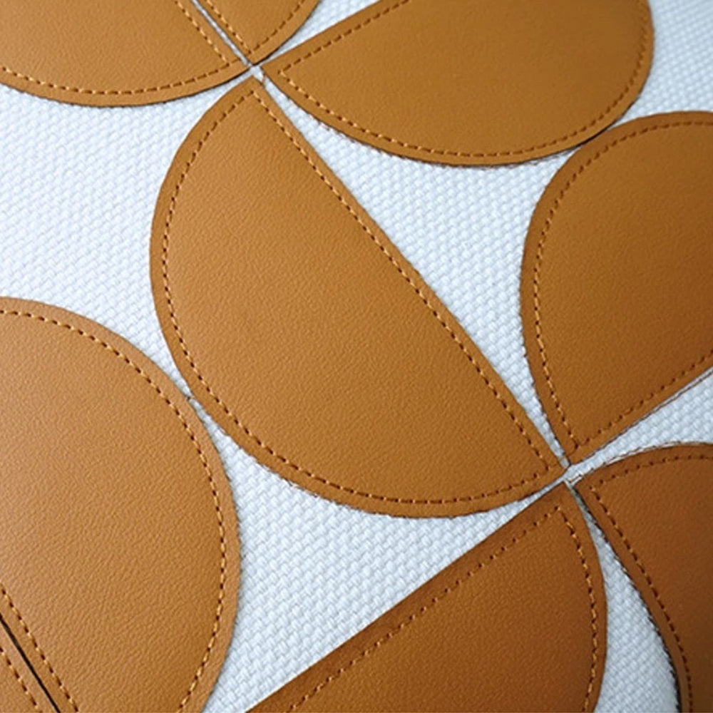 Geometric Faux Leather Cushion Cover – image 10
