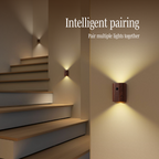 Wooden Motion Sensor Wall Light, USB-C Rechargeable - product view 4