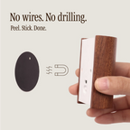 Wooden Motion Sensor Wall Light, USB-C Rechargeable - product view 6
