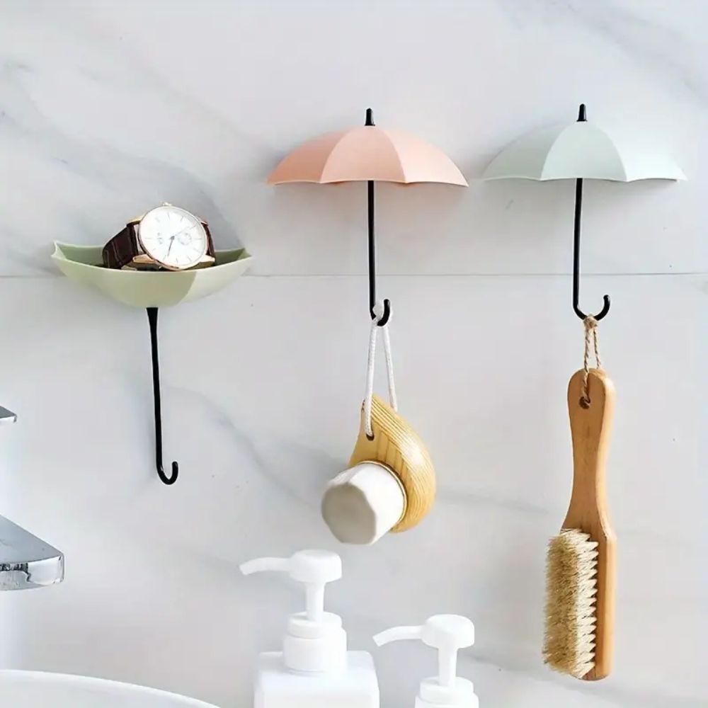 Umbrella Wall Hooks, Set of 3