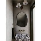 Brass Wall Sconce with Fabric Shade, Single or Double Light - view 6