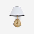 Brass Wall Sconce with Fabric Shade, Single or Double Light - view 37