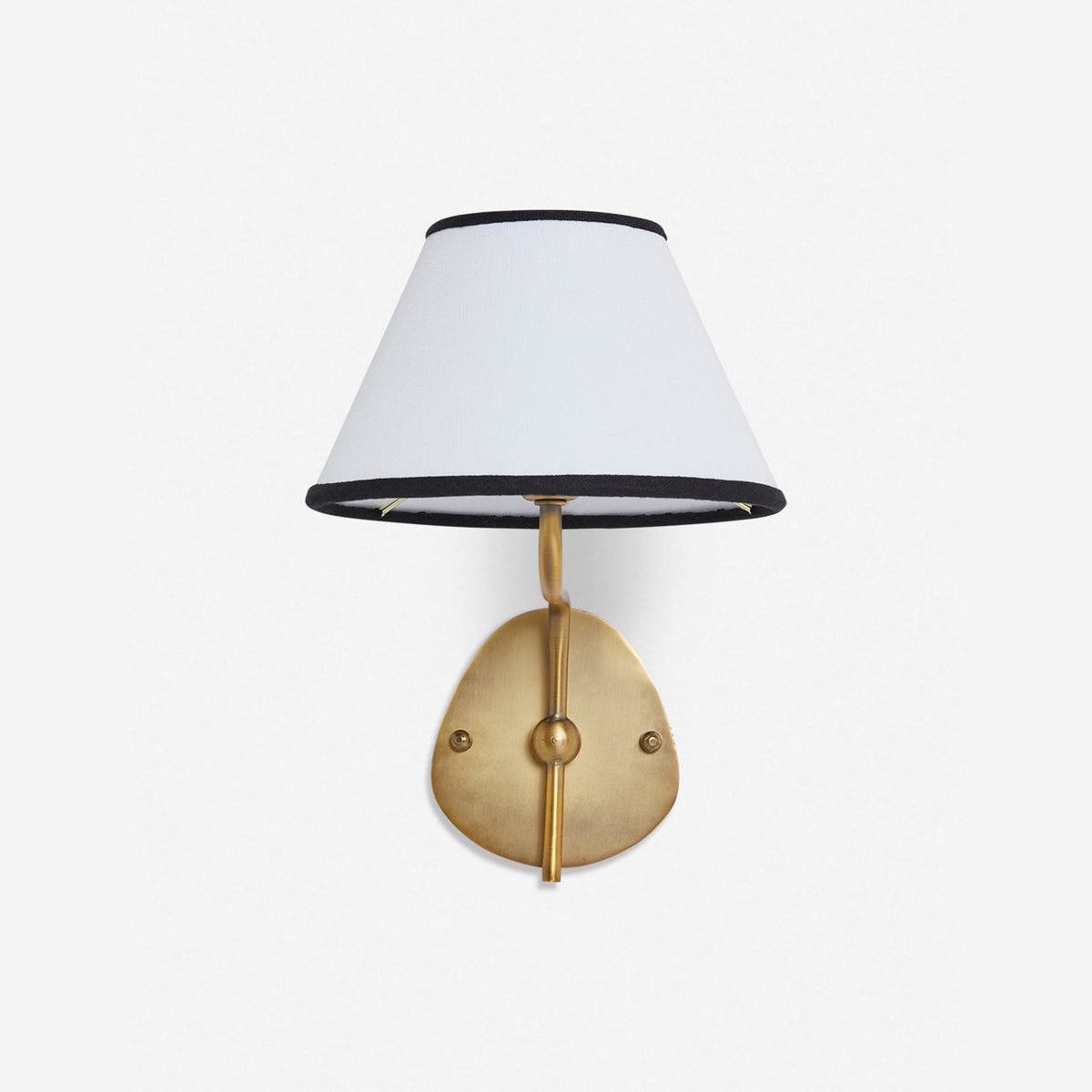 Brass Wall Sconce with Fabric Shade, Single or Double Light - view 37