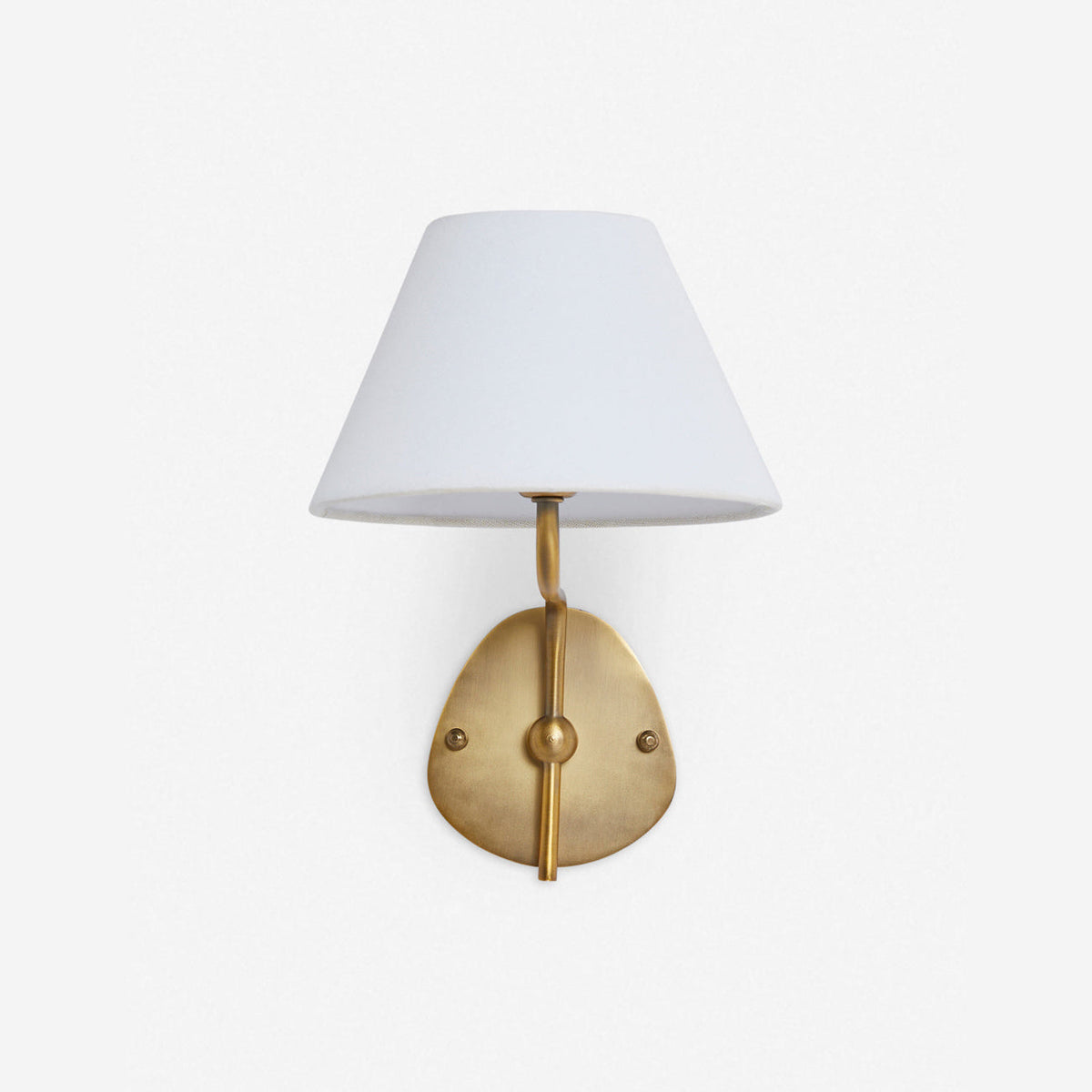 Brass Wall Sconce with Fabric Shade, Single or Double Light - view 38