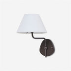 Brass Wall Sconce with Fabric Shade, Single or Double Light - view 53