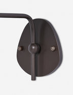 Brass Wall Sconce with Fabric Shade, Single or Double Light - view 42