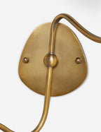 Brass Wall Sconce with Fabric Shade, Single or Double Light - view 36