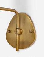Brass Wall Sconce with Fabric Shade, Single or Double Light - view 45