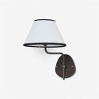Brass Wall Sconce with Fabric Shade, Single or Double Light - view 54