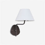 Brass Wall Sconce with Fabric Shade, Single or Double Light - view 48