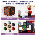 Magnetic Blocks Creative Building Cube Set Kids Play