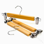Wooden Trouser Hangers with Clips – Set of 10 – image 6