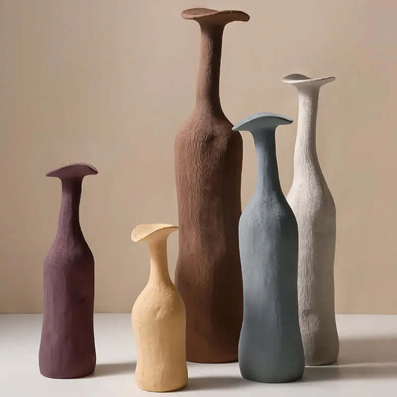 Minimalist Morandi-colored Vases
