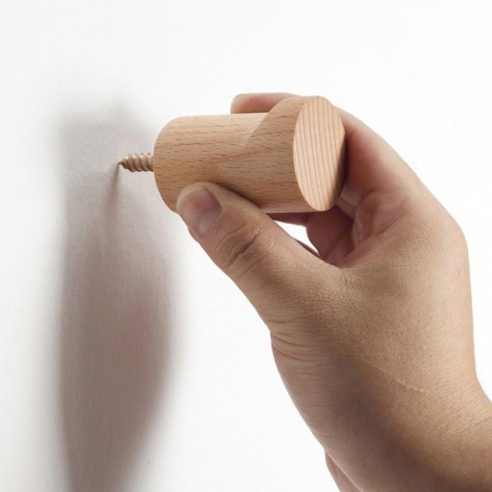 Solid Wood Wall-Mounted Peg Hook – image 5