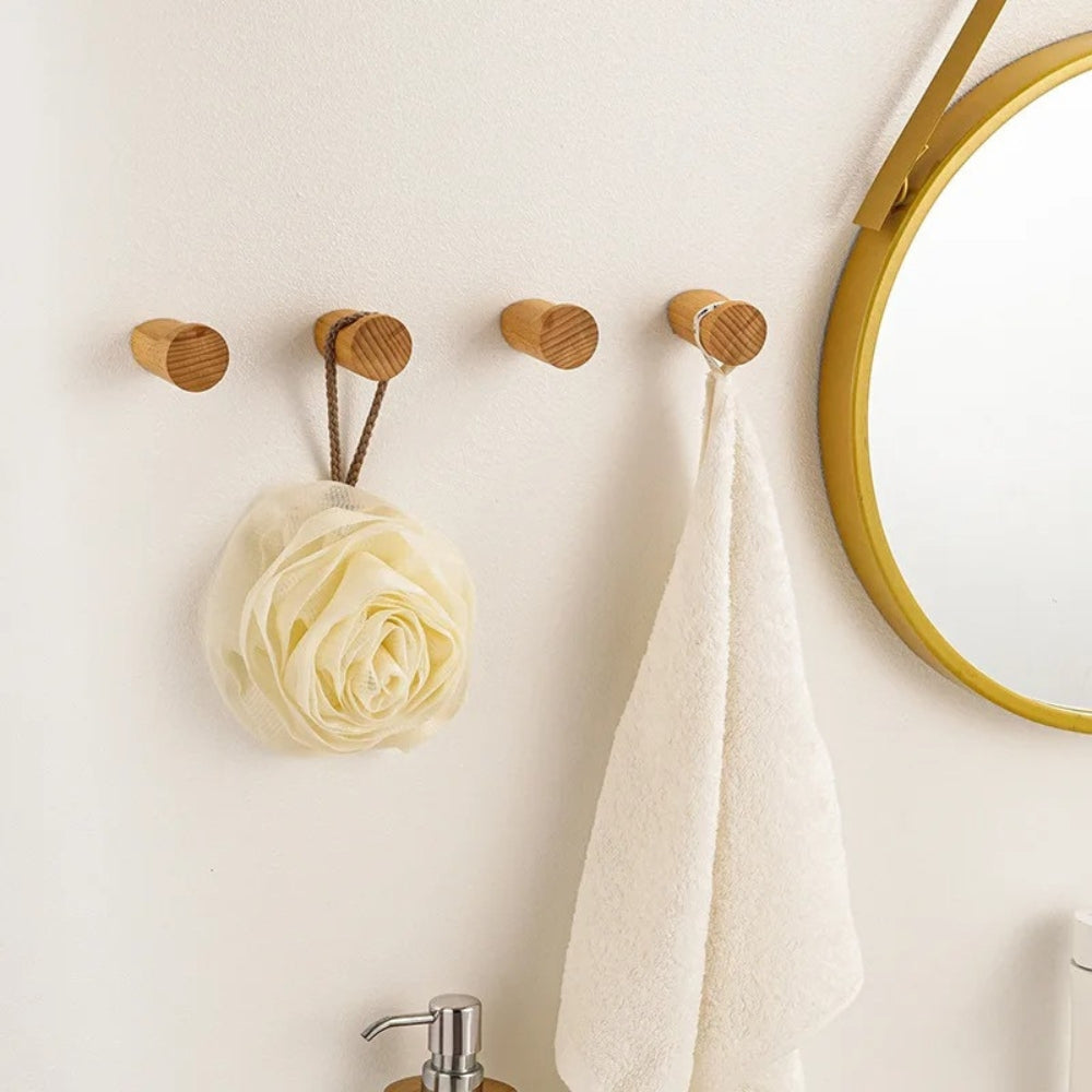 Solid Wood Wall-Mounted Peg Hook – image 4