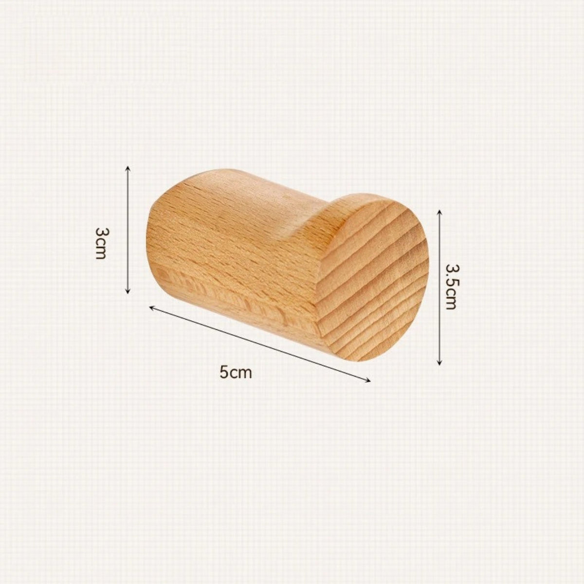 Solid Wood Wall-Mounted Peg Hook – image 10